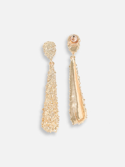 Gold Plated Designer Stone Party Drop Earring For Women