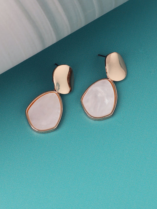 Gold Plated Designer Stone Party Drop Earring For Women