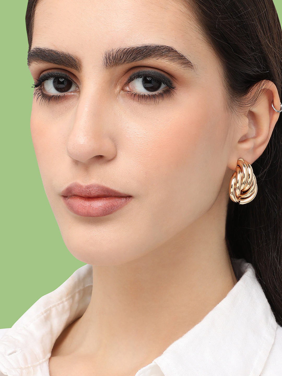 Gold Plated Designer Casual Stud For Women