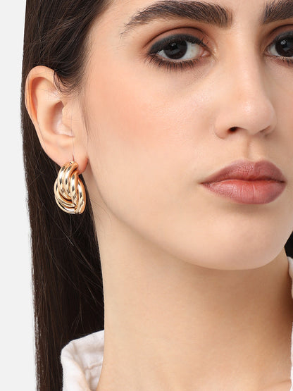 Gold Plated Designer Casual Stud For Women
