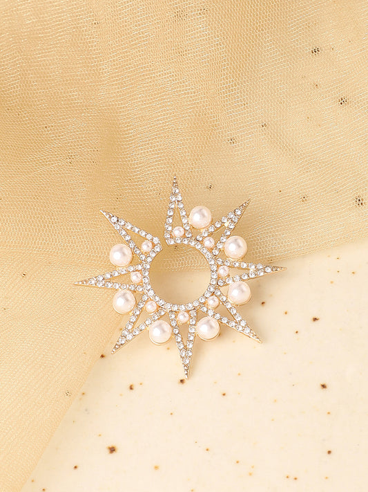 Silver Plated Pearls Casual Stud For Women
