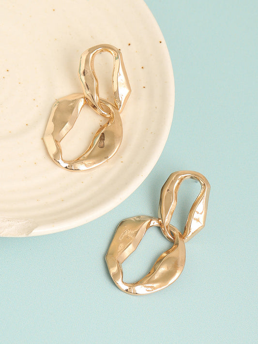 Gold Plated Designer Casual Drop Earring For Women