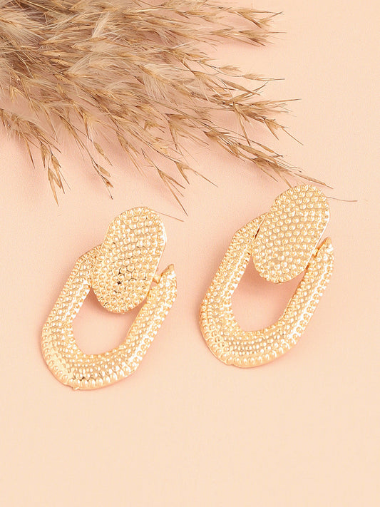 Gold Plated Designer Casual Drop Earring For Women