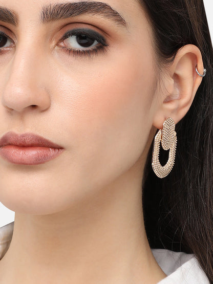 Gold Plated Designer Casual Drop Earring For Women