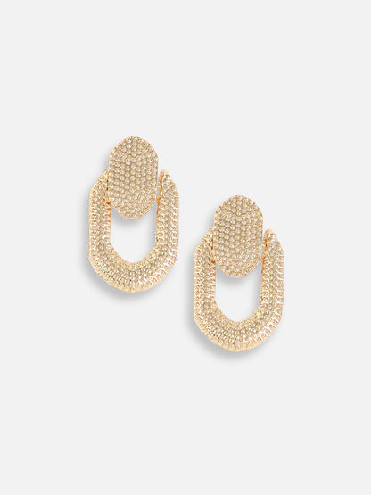 Gold Plated Designer Casual Drop Earring For Women