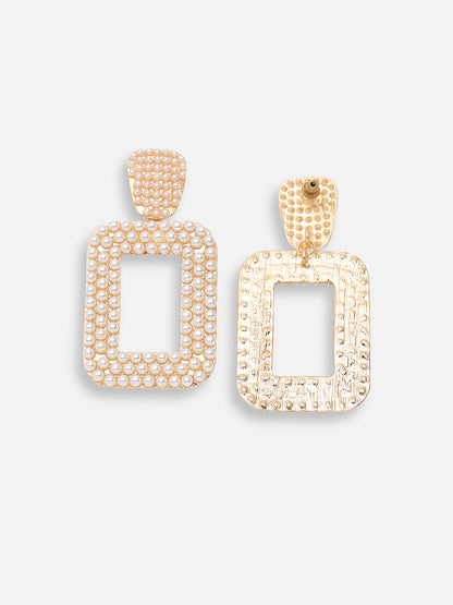 Gold Plated Designer Stone Party Drop Earring For Women