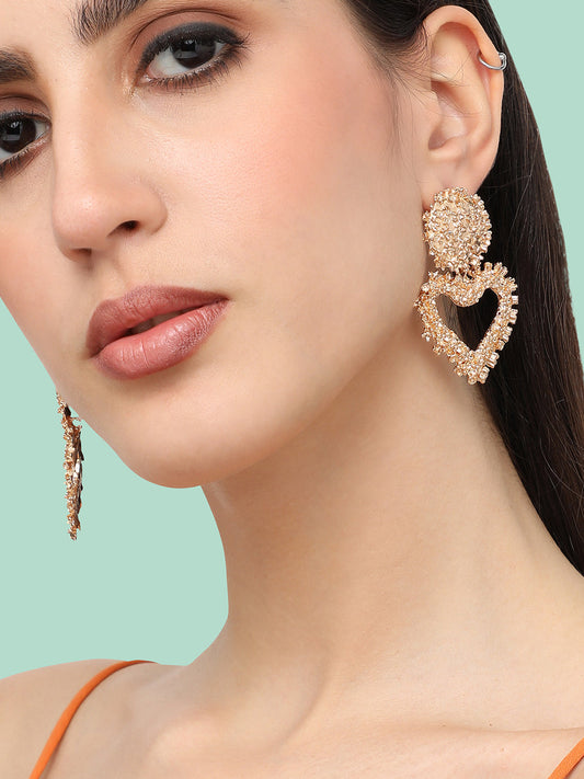 Gold Plated Designer Party Drop Earring For Women