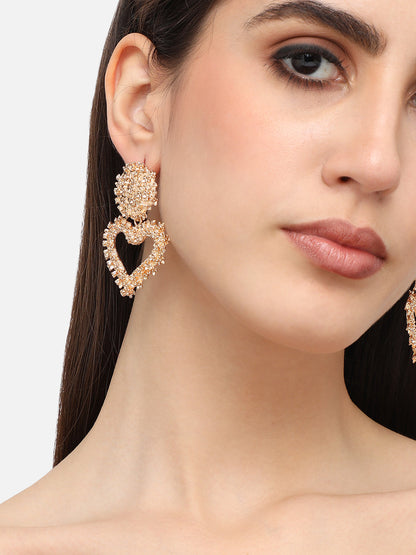 Gold Plated Designer Party Drop Earring For Women