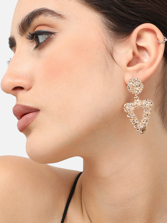 Gold Plated Designer Party Drop Earring For Women