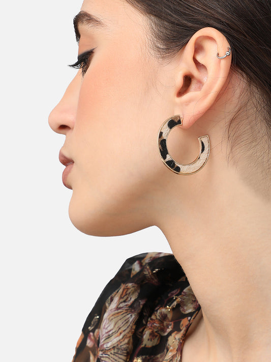 Gold Plated Designer Party Hoop Earring For Women
