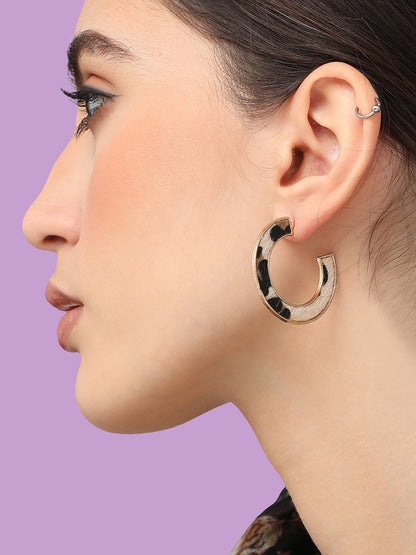 Gold Plated Designer Party Hoop Earring For Women