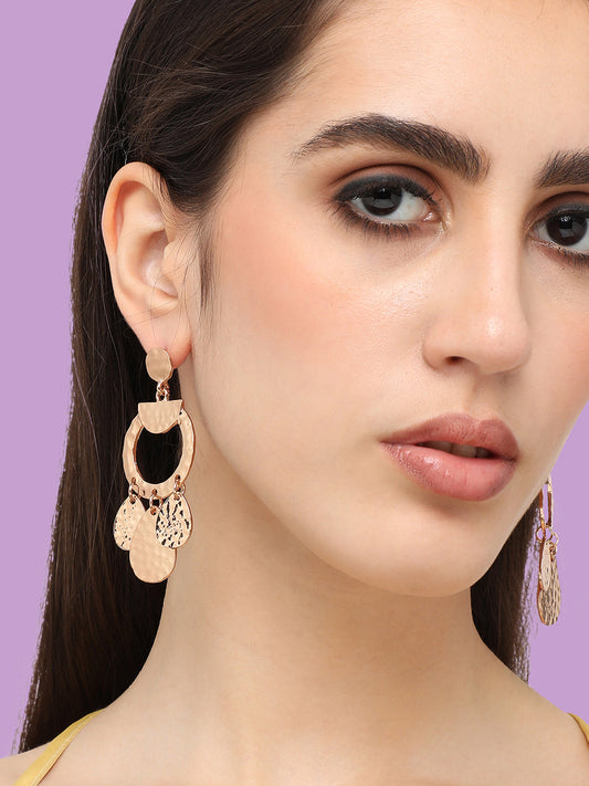 Gold Plated Designer Party Drop Earring For Women