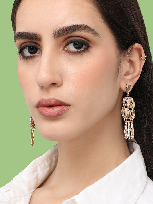 Gold Plated Designer Party Drop Earring For Women