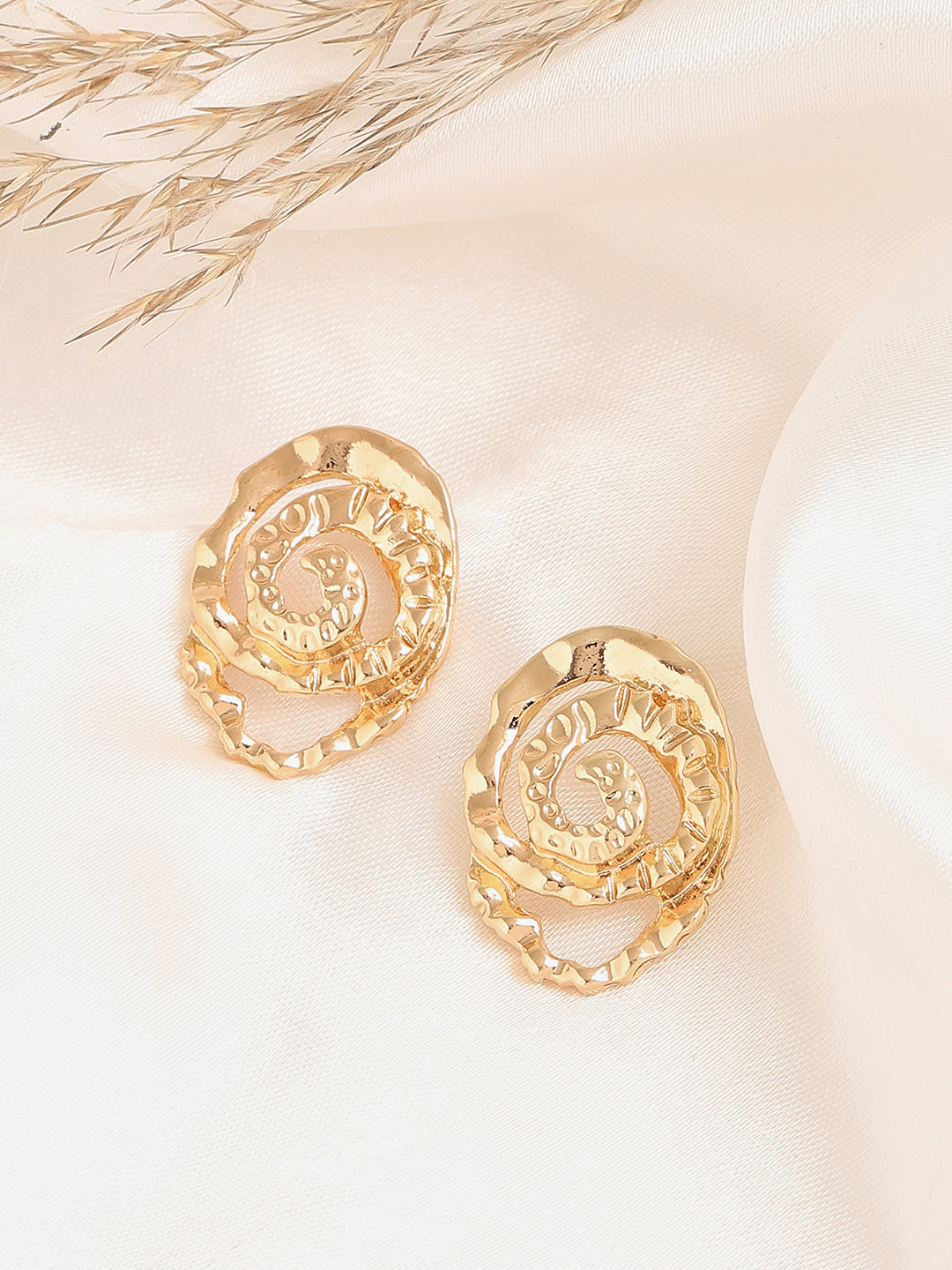 Gold Plated Designer Party Stud For Women