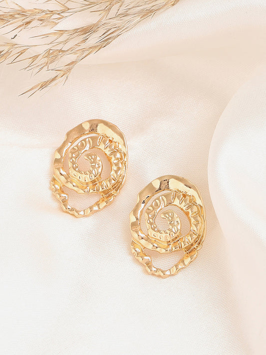 Gold Plated Designer Party Stud For Women