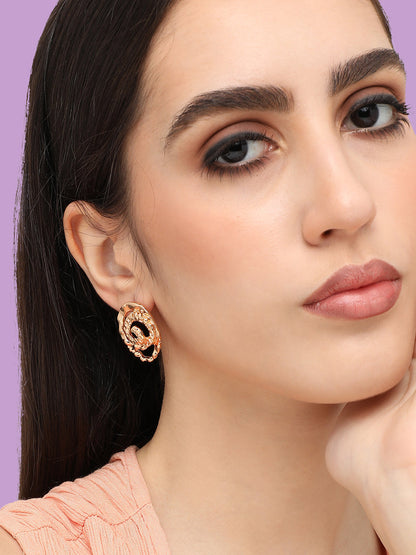 Gold Plated Designer Party Stud For Women