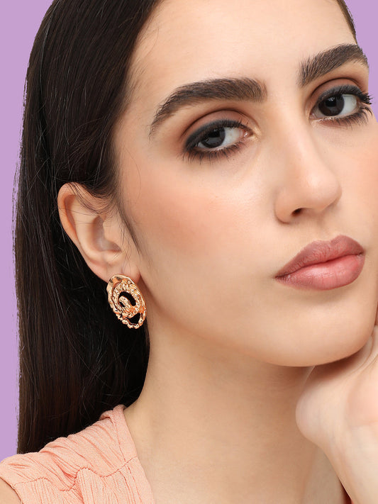 Gold Plated Designer Party Stud For Women
