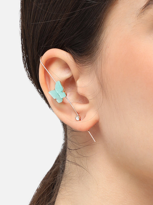 Gold Plated Designer Party Ear Cuff For Women