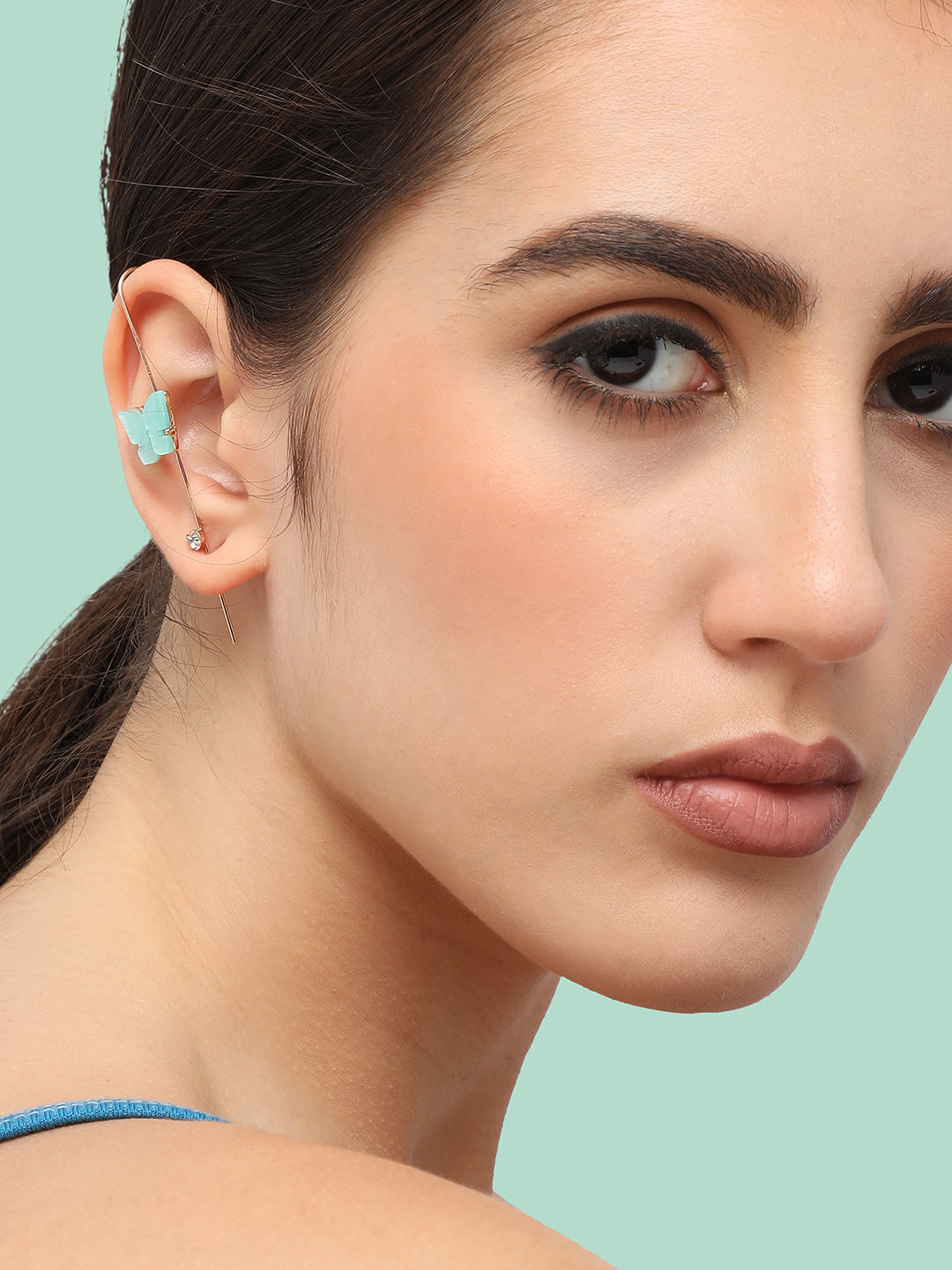 Gold Plated Designer Party Ear Cuff For Women
