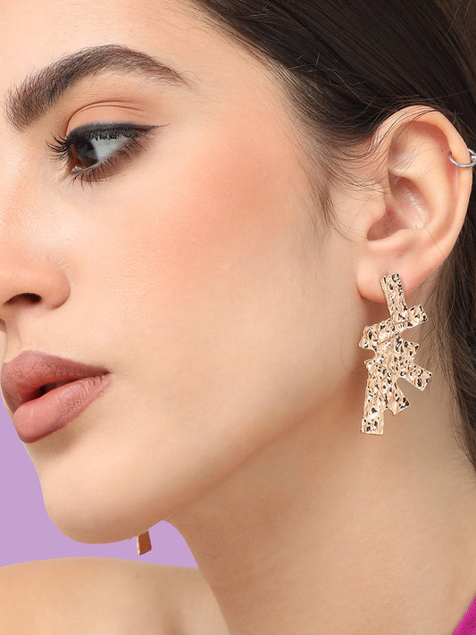 Gold Plated Designer Party Drop Earring For Women