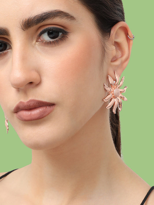 Gold Plated Designer Party Stud For Women