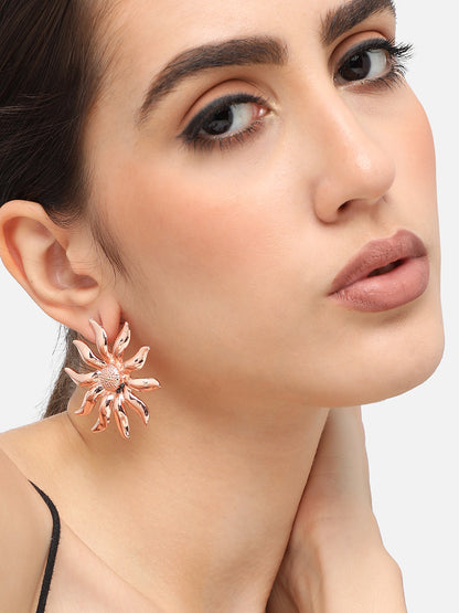 Gold Plated Designer Party Stud For Women