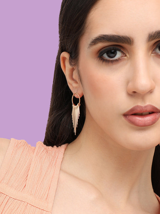 Gold Plated Designer Party Drop Earring For Women