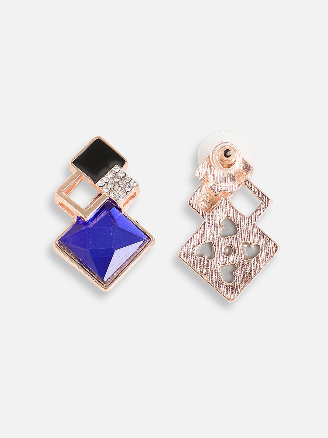 Gold Plated Designer Stone Party Stud For Women