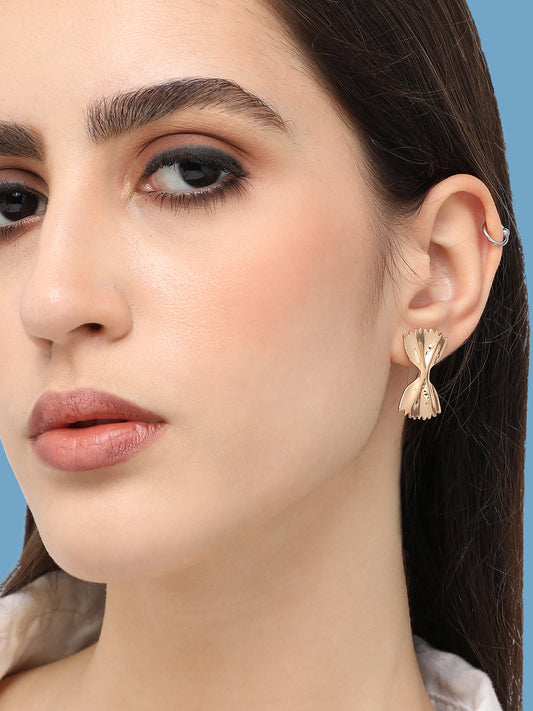 Gold Plated Designer Party Stud For Women