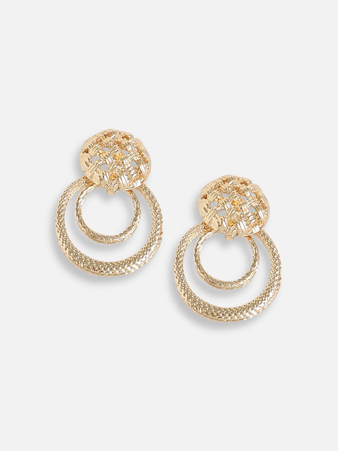 Gold Plated Designer Stone Party Drop Earring For Women
