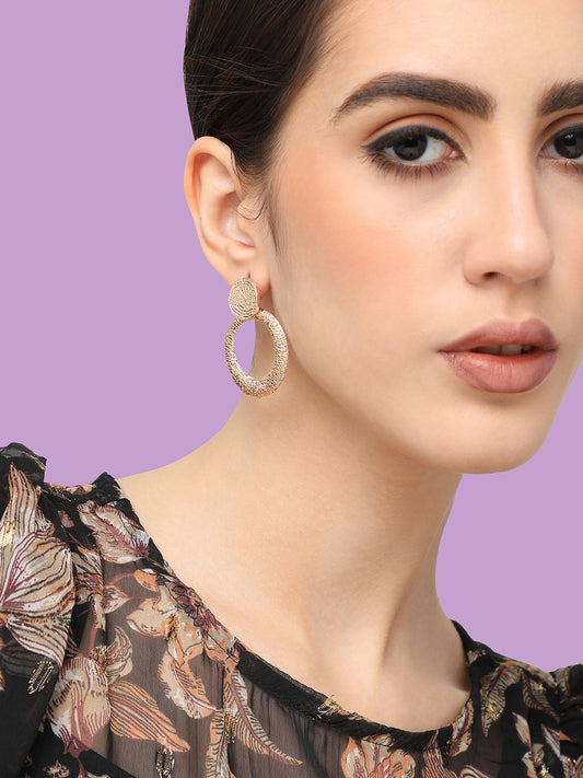 Gold Plated Designer Party Drop Earring For Women