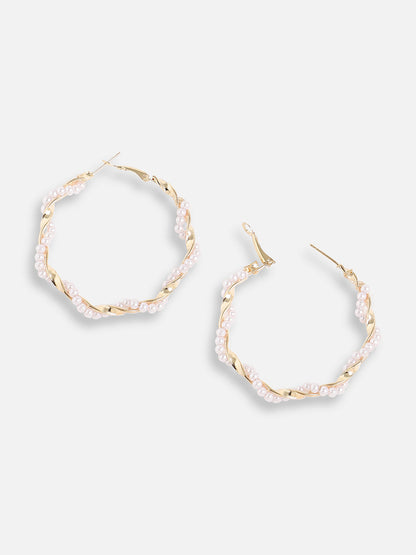 Gold Plated Designer Party Hoop Earring For Women