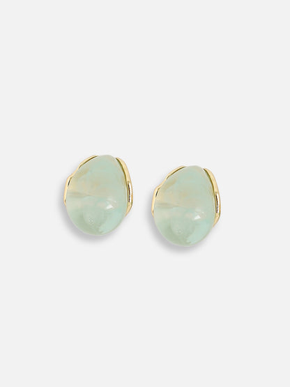 Gold Plated Designer Stone Party Stud For Women