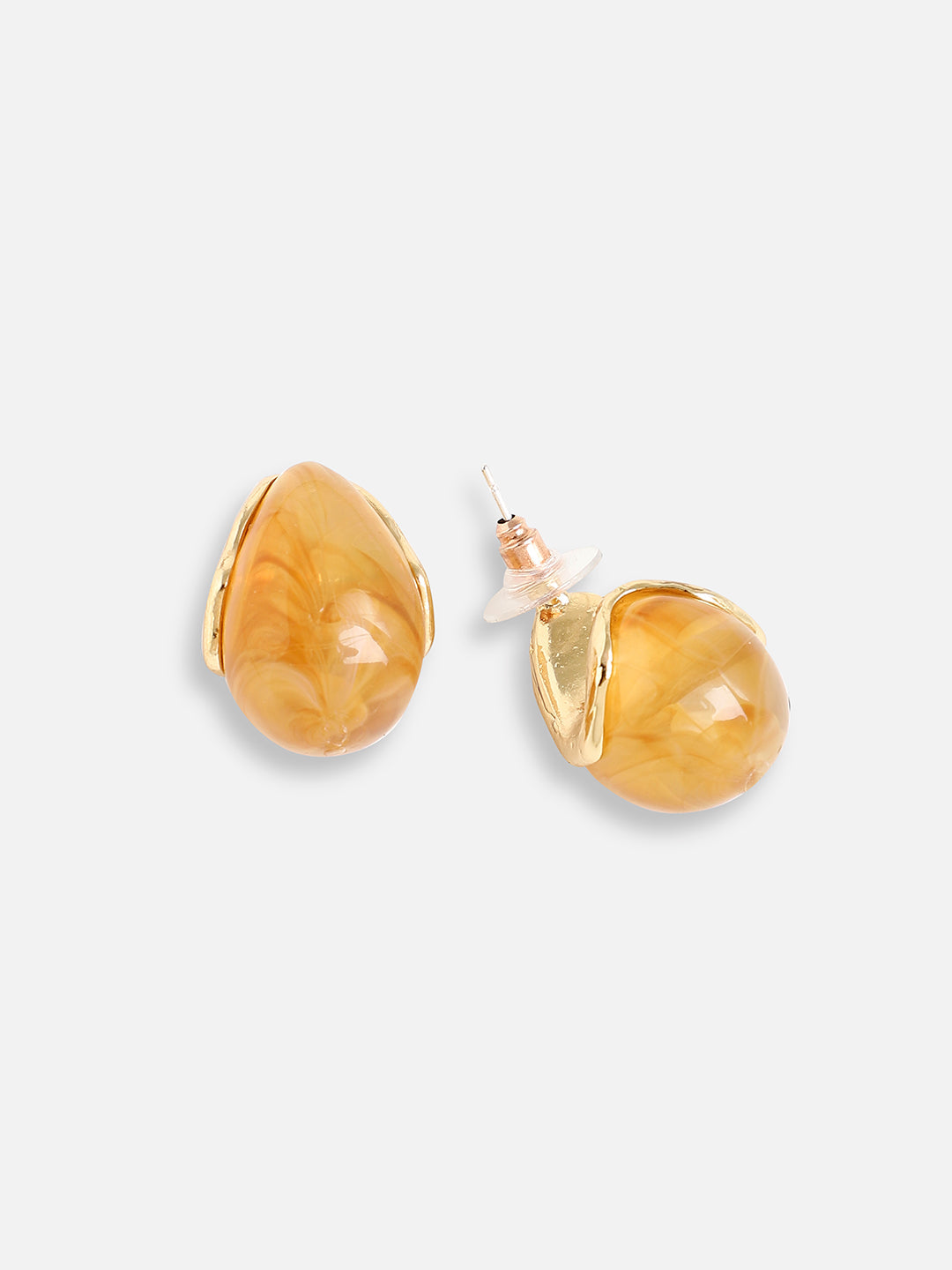 Gold Plated Designer Stone Party Stud For Women
