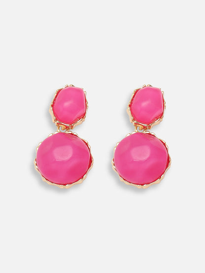 Gold Plated Designer Stone Party Drop Earring For Women