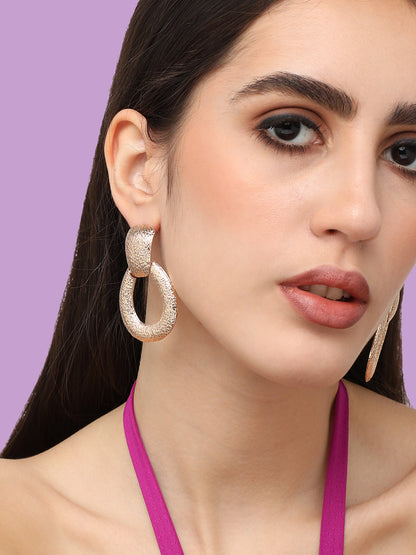 Gold Plated Designer Casual Drop Earring For Women
