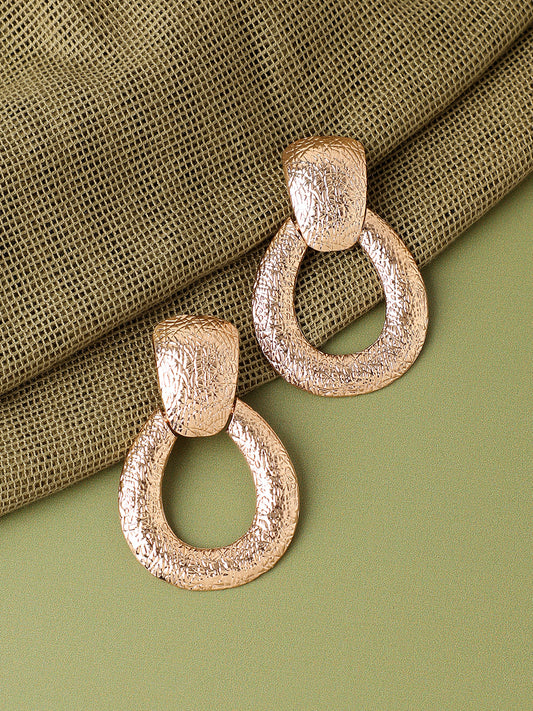 Gold Plated Designer Casual Drop Earring For Women