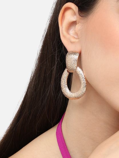 Gold Plated Designer Casual Drop Earring For Women