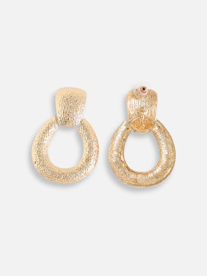 Gold Plated Designer Casual Drop Earring For Women