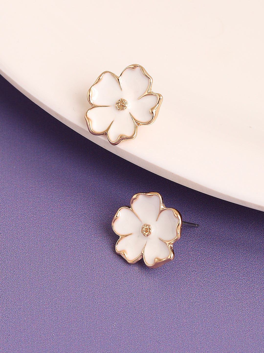 Gold Plated Designer Casual Stud For Women