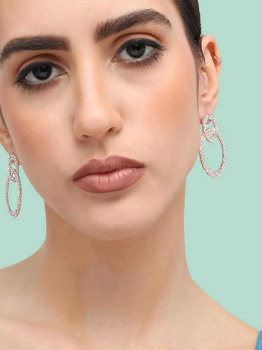 Gold Plated Designer Casual Drop Earring For Women