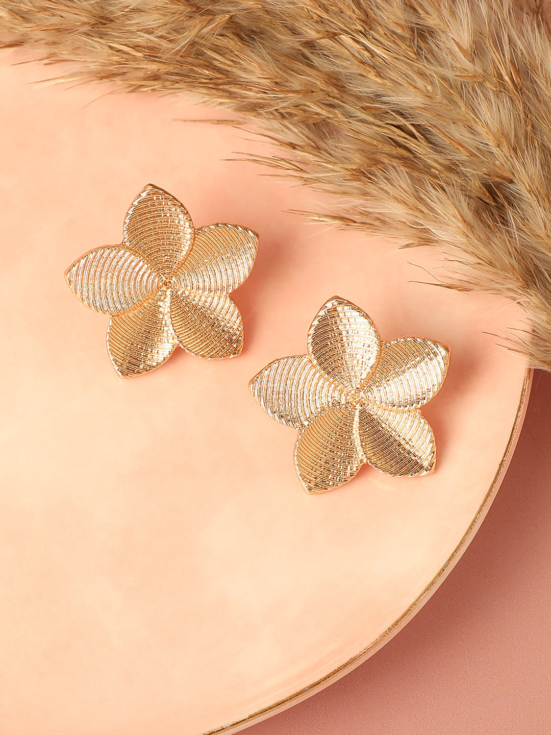Gold Plated Designer Casual Stud For Women
