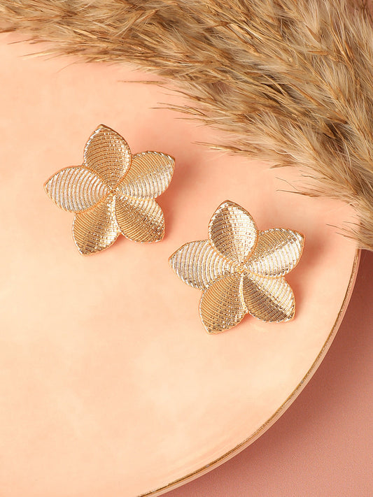 Gold Plated Designer Casual Stud For Women