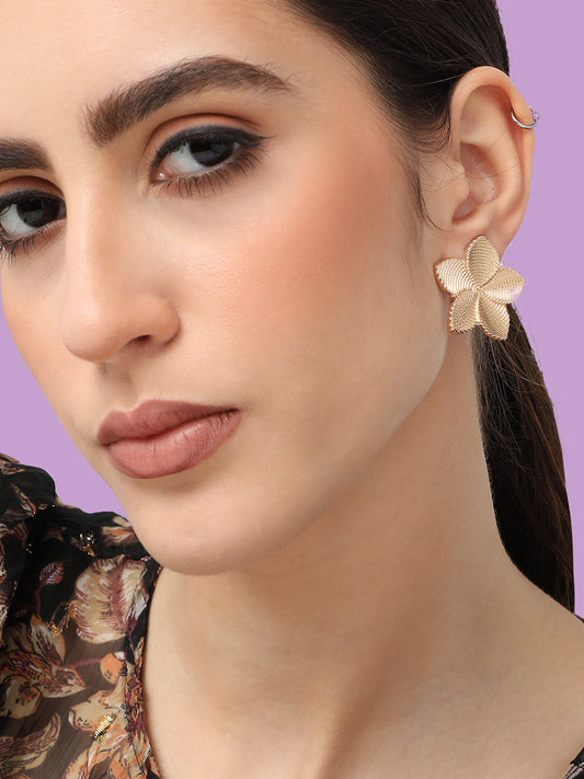 Gold Plated Designer Casual Stud For Women