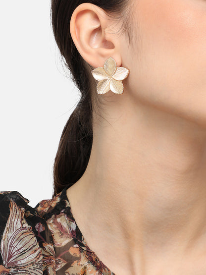 Gold Plated Designer Casual Stud For Women