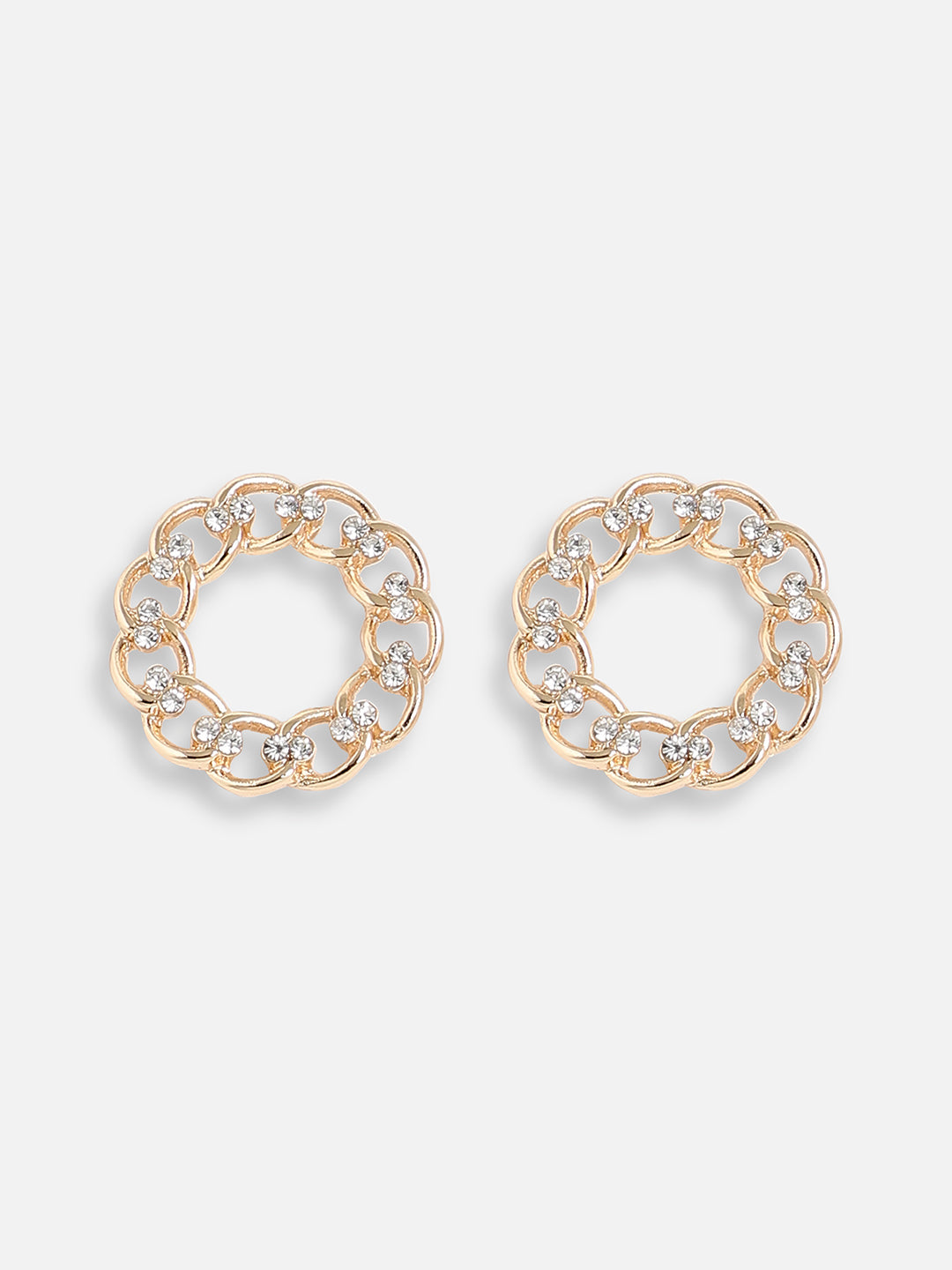 Gold Plated Designer Stone Casual Stud For Women