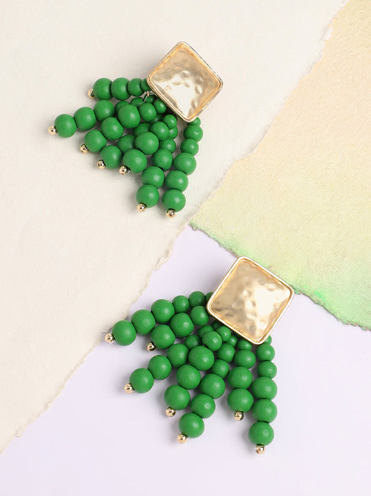 Gold Plated Designer Stone Party Drop Earring For Women