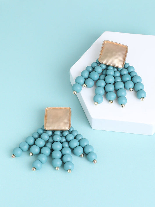 Gold Plated Designer Stone Party Drop Earring For Women