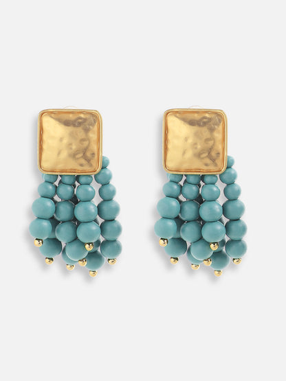 Gold Plated Designer Stone Party Drop Earring For Women