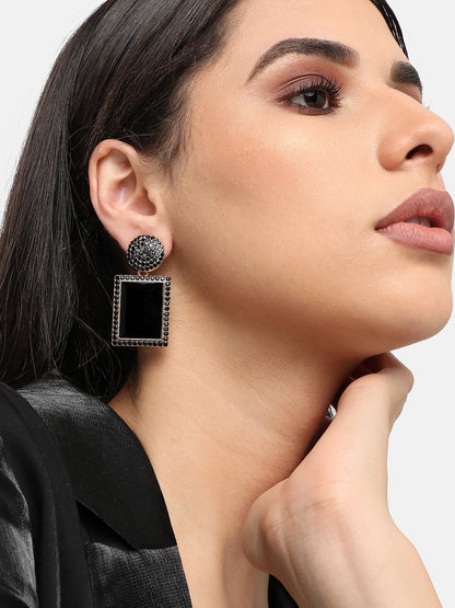 Gold Plated Designer Stone Party Drop Earring For Women